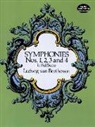 Ludwig van Beethoven, Music Scores - Symphonies Nos. 1,2,3 and 4 in Full Score