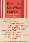 Clare Paterson Brown, Don Paterson - Don't Ask Me What I Mean