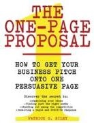 Patrick G Riley, Patrick G. Riley - The One-Page Proposal