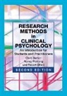 C Barker, Chris Barker, R Elliott, Robert Elliott, N Pistrang, Nancy Pistrang - Research Methods in Clinical Psychology: