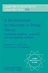 Sergio Albeverio, Sergio A. Albeverio, Jurgen Jost, Sylvie Paycha, Sergio Scarlatti - A Mathematical Introduction to Spring Theory