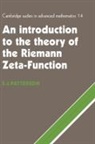 S. J. Patterson, S.J. Patterson, Stephen J. Patterson - An Introduction To The Theory Of The Riemann Zeta Function