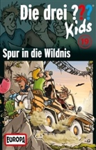 Ulf Blanck - Die drei Fragezeichen-Kids, Cassetten - Bd.19: Die drei Fragezeichen-Kids - Spur in die Wildnis, 1 Cassette