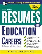Editors of VGM, Vgm Career Books - Resumes For Edcation Careers