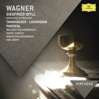 Richard Wagner (1813-1883), Karl Böhm, Rafael Kubelik & Eugen Jochum - Overtures & Preludes - Tannhäuser and the Contest of Song on the Wartburg, Lohengrin (Original Version), Siegfried Idyll, Parsifal (Concert version)
