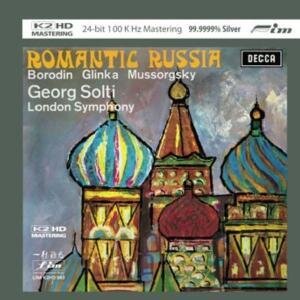 Alexander Borodin (1833-1887), Michail Glinka (1804-1857), Modest Mussorgsky (1839-1881), Sir Georg Solti & London Symphony - Romantic Russia - LIM K2 HD CD - 24 Bit 100 Khz Mastering - Silver CD
