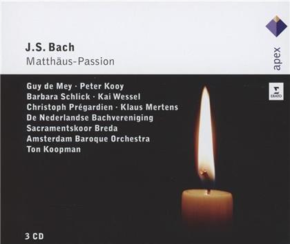 Guy De Mey, Peter Kooy, Barbara Schlick, Christoph Prégardien, Johann Sebastian Bach (1685-1750), … - Matthäus Passion Bwv244 (3 CDs)