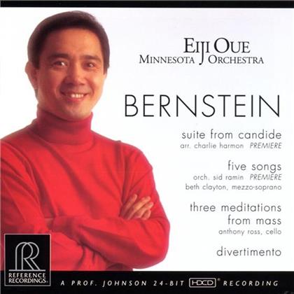 Leonard Bernstein (1918-1990), Eiji Oue & Minnesota Orchestra - Suite From Candide / Five Songs / Three Meditations From Mass / Divertimento - HDCD