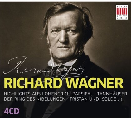 Richard Wagner (1813-1883) - Highlights Aus Lohengrin, Parsival, Tannhäuser, der Ring des Nibelungen, Tristan und Isolde u.a. (4 CDs)
