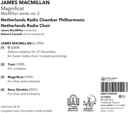 James MacMillan & Netherlands Radio Chamber Orchesrtra - Magnificat