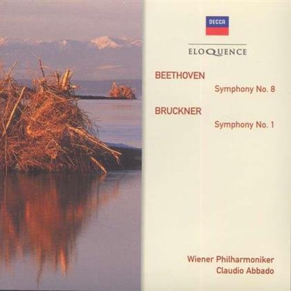 Ludwig van Beethoven (1770-1827), Anton Bruckner (1824-1896) & Claudio Abbado - Symphony No.8/ Symphony No. 1