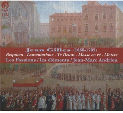Jean Gilles (1668-1705) & Andrieu Jean-Marc / Les Passions - Requiem, Lamentations, Te Deum, Messe En Re, Motet (3 CDs)