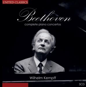 Ludwig van Beethoven (1770-1827), Wilhelm Kempff & Berliner Philharmoniker - Komplette Klavierkonzerte Von Beethoven (3 CDs)