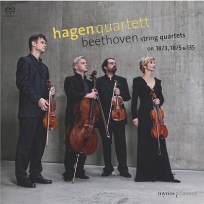 Hagen Quartett & Ludwig van Beethoven (1770-1827) - Streichquartett Nr3 D-Dur Op18/3, Nr5 A-Dur Op18/5