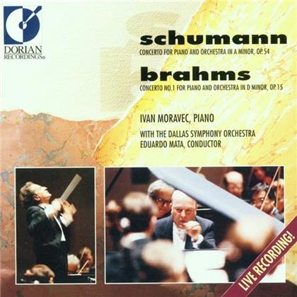 Robert Schumann (1810-1856), Johannes Brahms (1833-1897), Eduardo Mata, Ivan Moravec & Dallas Symphony Orchestra - Piano Concerto in A Minor, op.54 / Concerto no. 1 in D Minor, op15