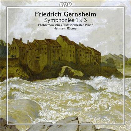 Friedrich Gernsheim & Philharmonisches Staatsorchester Mainz - Sinfonie Nr1 Op32 G-Moll, Sinfonie Nr3 Op54 C-Moll