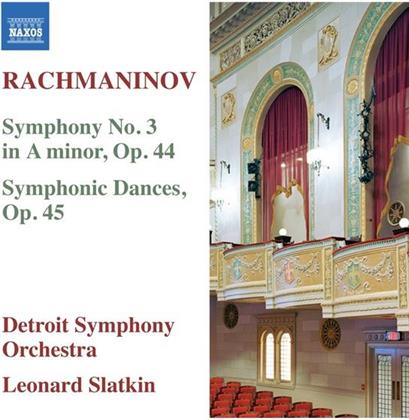Sergej Rachmaninoff (1873-1943), Leonard Slatkin & Detroit Symphony Orchestra - Sinfonie Nr. 3/Sinf.Taenze op 44