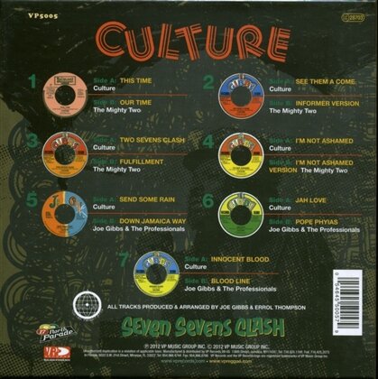 Culture (Joseph Hill) - Seven Sevens Clash (LP)