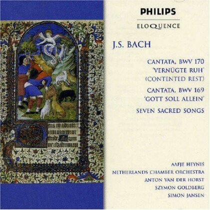 Van der Horst Anton, Aafje Heynis, Szymon Goldberg, Simon Jansen & Johann Sebastian Bach (1685-1750) - Cantatas Bwv 170 & 169 /7 Sacred Songs