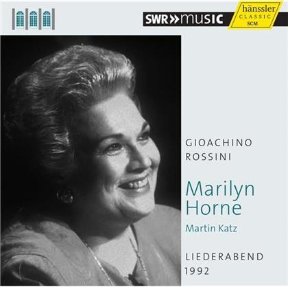 Marilyn Horne, Gioachino Rossini (1792-1868) & Martin Katz - Liederabend 1992