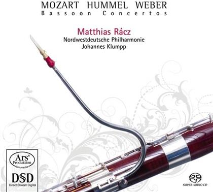 Wolfgang Amadeus Mozart (1756-1791), Johann Nepomuk Hummel (1778-1837), Johannes Klumpp, Matthias Racz & Nordwestdeutsche Philharmonie - Bassoon Concertos - Fagottkonzerte