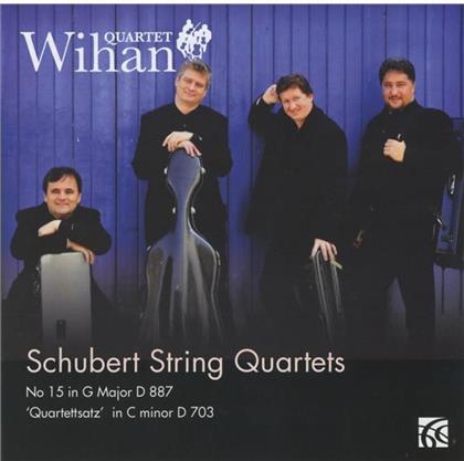 The Wihan Quartet & Franz Schubert (1797-1828) - Streich Quartette : Nr12 In C-Moll D 703, Nr15 in G-Dur, D 887