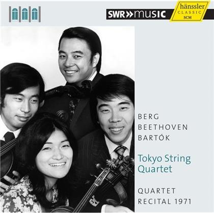 Tokyo String Quartet, Ludwig van Beethoven (1770-1827), Alban Berg (1885-1935) & Béla Bartók (1881-1945) - Tokyo String Quartet: Quartet Recital 1971