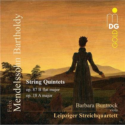 Felix Mendelssohn-Bartholdy (1809-1847), Barbara Buntrock & Leipziger Streichquartett - String Quintets Op. 87 & Op. 18