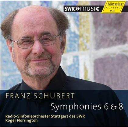 Franz Schubert (1797-1828), Sir Roger Norrington & Radio Sinfonieorchester Stuttgart des SWR - Symphonies 6 & 8
