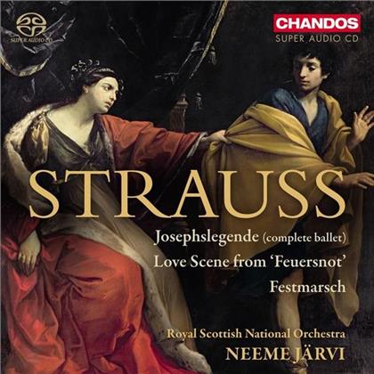 Richard Strauss (1864-1949), Neeme Järvi & The Royal Scottish National Orchestra - Josephslegende Op.63 / Liebesszene (von Feuersnot) / Festmarsch