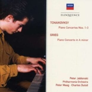 Peter Iljitsch Tschaikowsky (1840-1893), Edvard Grieg (1843-1907), Peter Maag, Charles Dutoit, … - Tschaikowsksy - Piano Concerto Nos 1-3 / Grieg - Piano Concerto in A minor - - Eloquence (2 CD)