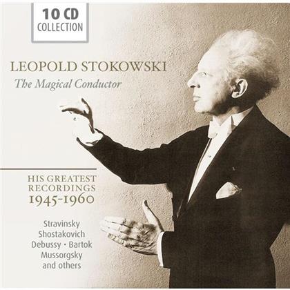Leopold Stokowski, Franz Liszt (1811-1886), Maurice Ravel (1875-1937), Ottorino Respighi (1879-1936), Friedrich Smetana (1824-1884), … - The Magical Conductor (10 CD)