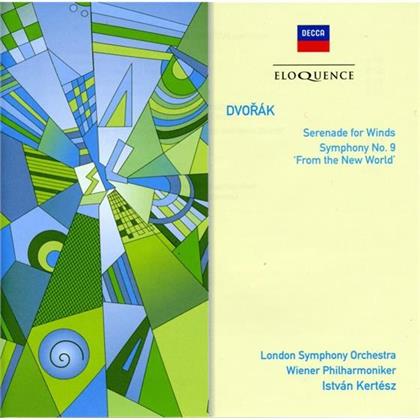 Antonin Dvorák (1841-1904), Istvan Kertesz, The London Symphony Orchestra & Wiener Philharmoniker - Symphony No. 9, Serenade For Wind Instruments - Eloquence
