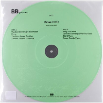 Brian Eno - Live At The BBC (LP)