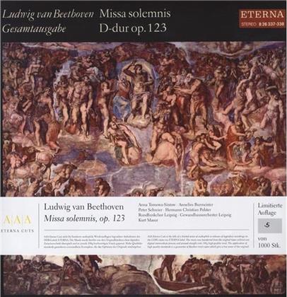 Ludwig van Beethoven (1770-1827), Kurt Masur, Anna Tomova-Sintow, Annelies Burmeister, … - Missa Solemnis D-Dur - Februar 1972 (2 LPs)