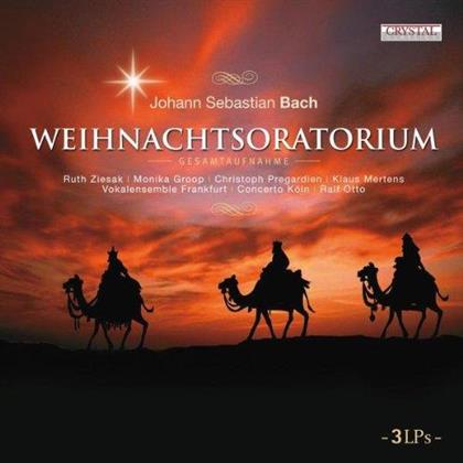 Johann Sebastian Bach (1685-1750), Ralf Otto, Ruth Ziesack, Monica Groop, Christoph Prégardien, … - Weihnachtsoratorium - Gesamtaufnahme (LP)