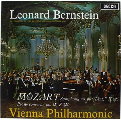 Wolfgang Amadeus Mozart (1756-1791) & Leonard Bernstein (1918-1990) - Symphony No. 36 Linz kv 425, Concerto No.15, k450 (LP)