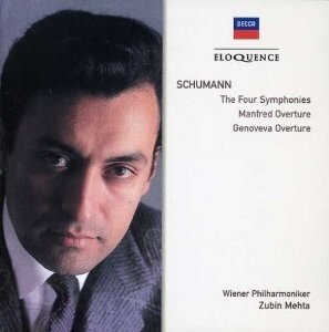 Robert Schumann (1810-1856), Zubin Mehta & Wiener Philharmoniker - 4 Symphonies, Manfred & Genovea Overtures - - Eloquence (2 CD)