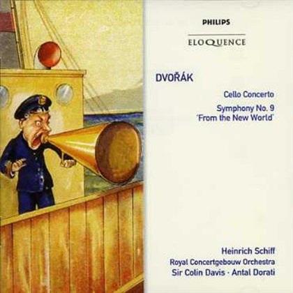 Antonin Dvorák (1841-1904), Sir Colin Davis, Antal Doráti (1906-1988), Andras Schiff & Royal Concertgebouw Orchestra Amsterdam - Symphony No. 9 / Cello Concerto - Eloquence