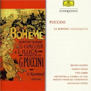 Orchestra & Chorus of the Maggio Musicale Fiorentino, Renata Scotto, Gianni Poggi, Tito Gobbi, … - La Boheme (Highlights) - Eloquence