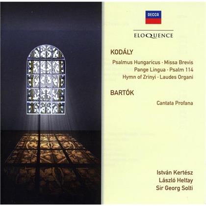 Brighton Festival Chorus, Laszlo Heltay, Sir Georg Solti, Zoltán Kodály (1882-1967), Béla Bartók (1881-1945), … - Choral Works - Cantatas - Eloquence (2 CD)