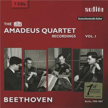 Amadeus Quartet & Ludwig van Beethoven (1770-1827) - Rias Amadeus Quartet Recordings Vol. 1 (7 CDs)
