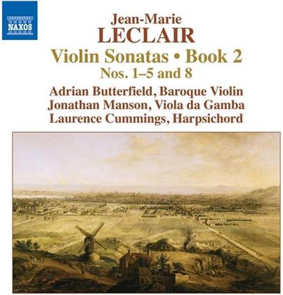 Jean-Marie Leclair (1697-1764), Adrian Butterfield, Jonathan Manson & Lawrence Cummings - Violinsonaten Buch 2 , Nr. 1-5 & 8, Violin Sonatas - Book 2 - Nos. 1-5 and 8