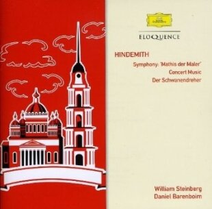 William Steinberg, Daniel Barenboim & Paul Hindemith (1895-1963) - Symphony "Mathis der Maler", Concert Music, Schwanendreher - Eloquence