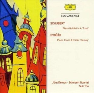 Jörg Demus, Schubert Quartett, Suk Trio, Franz Schubert (1797-1828) & Antonin Dvorák (1841-1904) - Schubert - Piano Quintet In A Die Forelle / Dvorak - Piano Trio In E Minor Dumky