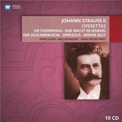 Various & Johann Strauss II (1825-1899) (Sohn) - Operetten - Operettas (10 CD)
