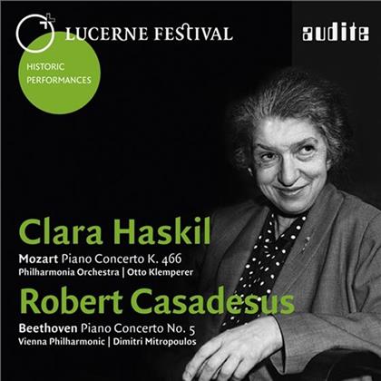 Wolfgang Amadeus Mozart (1756-1791), Ludwig van Beethoven (1770-1827), Otto Klemperer, Dimitri Mitropoulos, … - Mozart - Piano Concerto K. 466 / Beethoven - Piano Concerto No. 5 - Lucerne Festival - Historic Performances