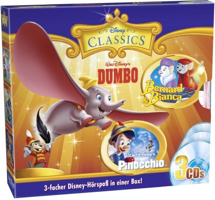 Disney - Dumbo / Bernard & Bianca / Pinocchio - Classics Box Disney - Hörspiele (3 CDs)