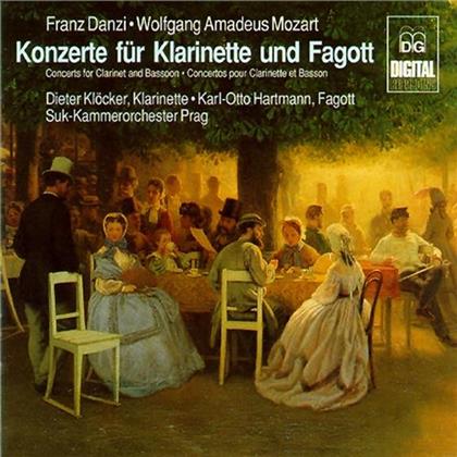 Klöcker Hartmann Suk Chamber Orch. Prague Skvor, Franz Danzi (1763-1826), Wolfgang Amadeus Mozart (1756-1791), Dieter Klöcker, … - Konzerte für Klarinette und Fagott - Concertos for Clarinet and Bassoon