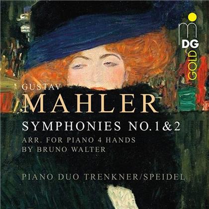 Piano Duo Trenkner / Speidel, Gustav Mahler (1860-1911), Evelinde Trenkner & Spontraud Speidel - Symphony No. 1 arrangiert für 4 Hände / No. 2 arrangiert für 4 Hände (2 CDs)